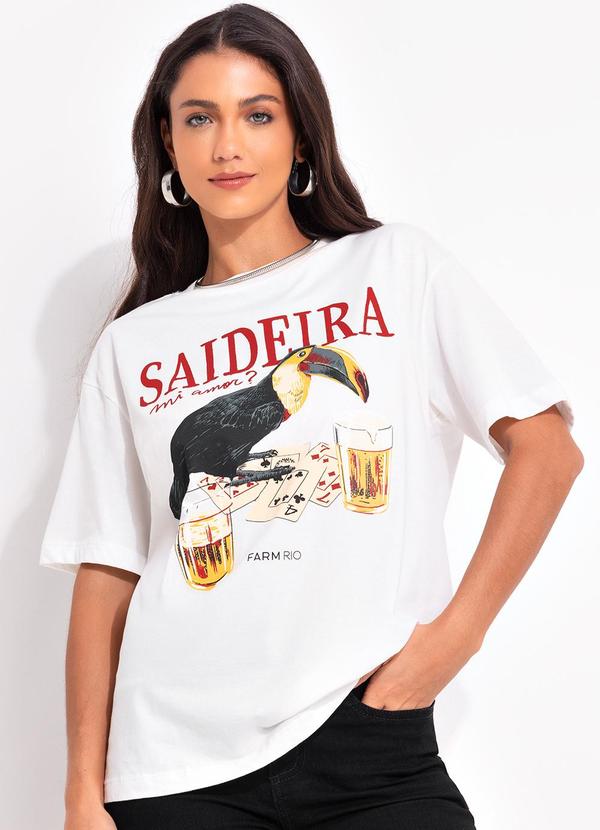 T-Shirt Media Saideira Off White