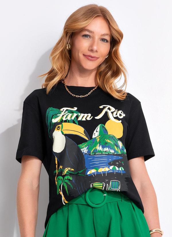 T-Shirt Média Tucano Praia Preto