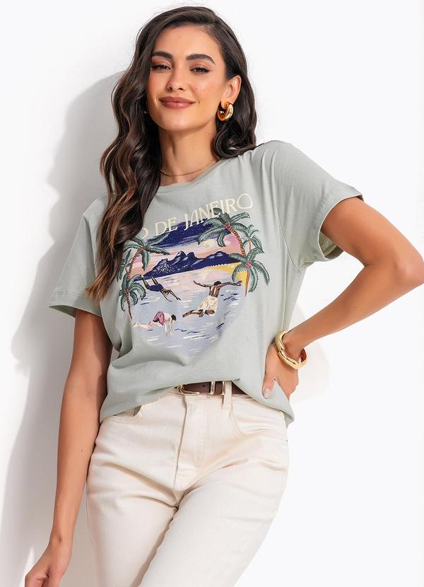 T-Shirt Mergulho da Tarde Azul