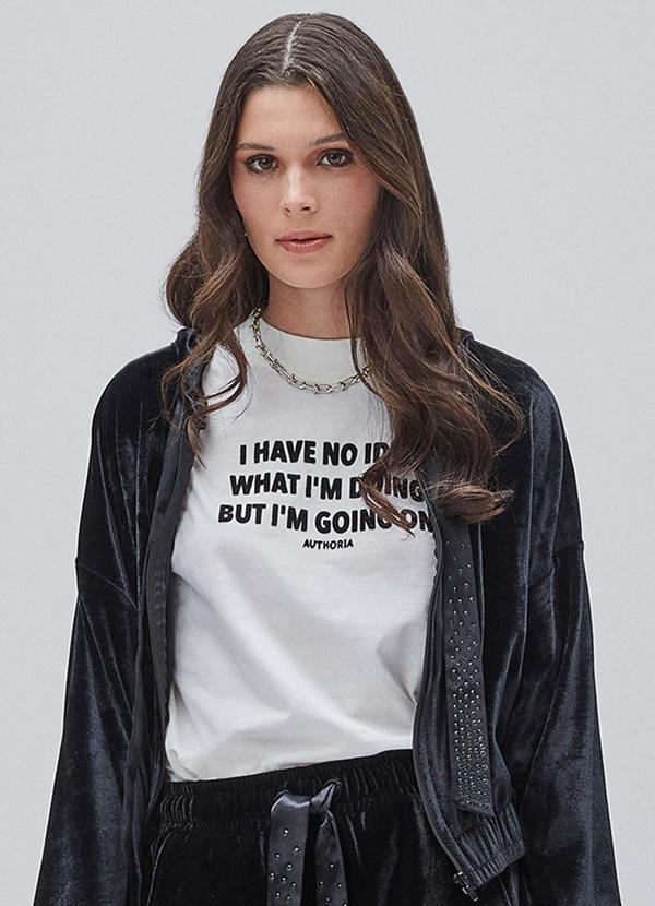 T-Shirt Off White Estampado Branco