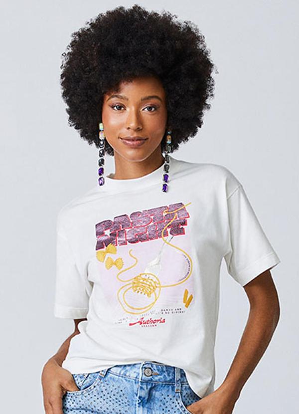 T-Shirt Off White Pasta Night Off White