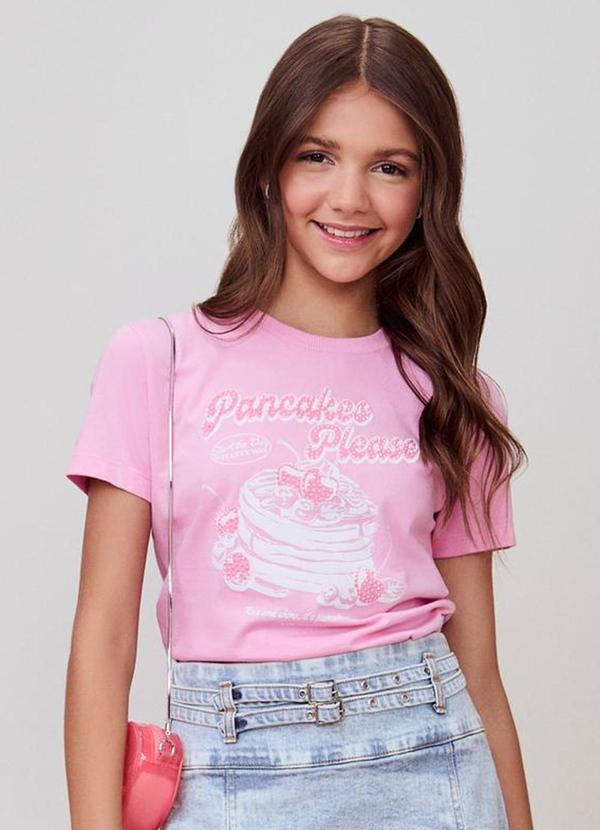 T-Shirt Pancakes Please Rosa