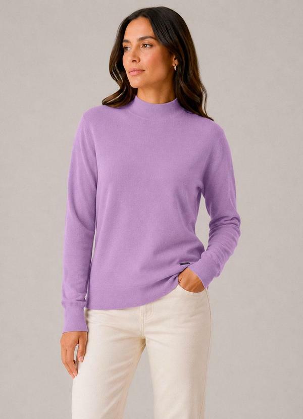 Blusão Tricot Feminino Roxo