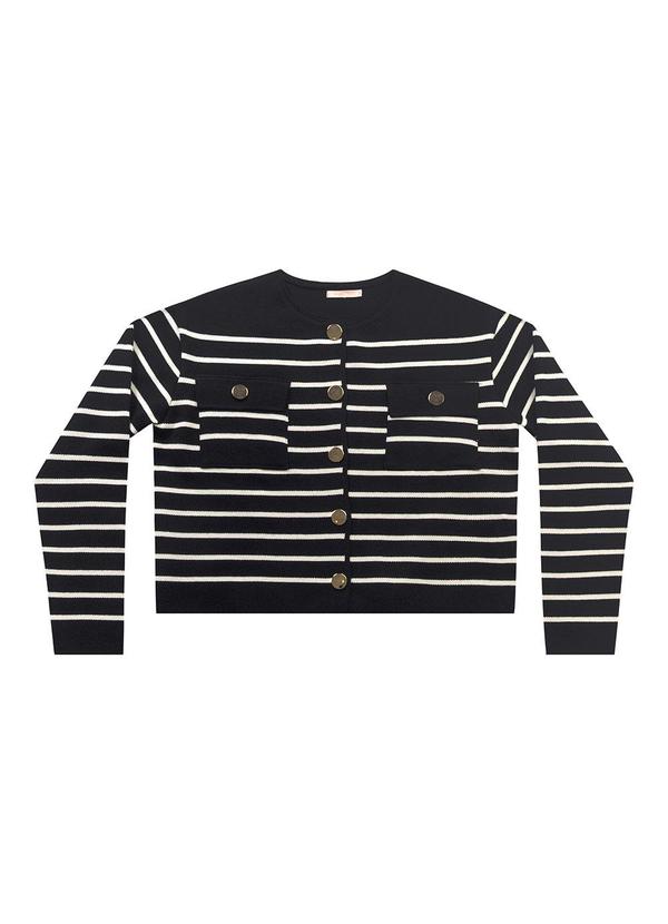 Casaco Tricot Preto