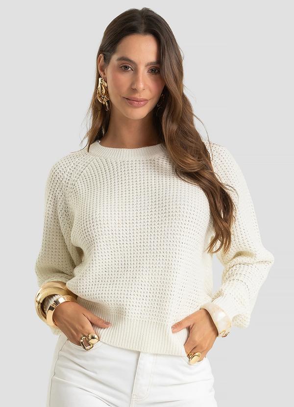 Suéter Feminino em Tricot Bege