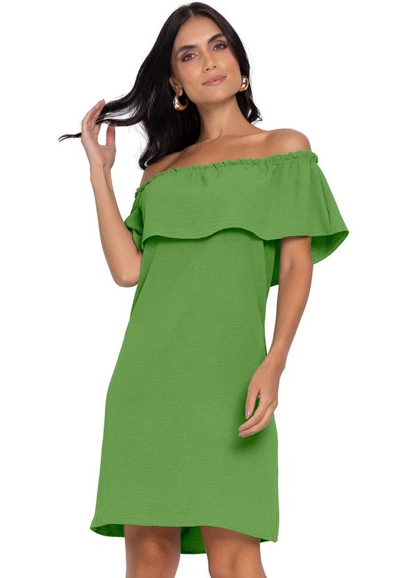 Vestido Ciganinha em Air Flow Verde