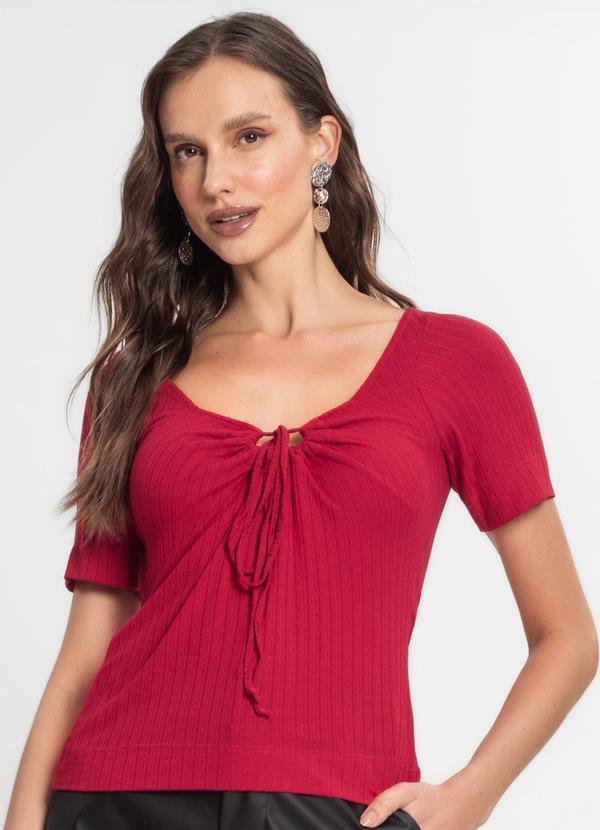 Vista 2 Blusa Ribana Feminina Vermelho Endless Endless