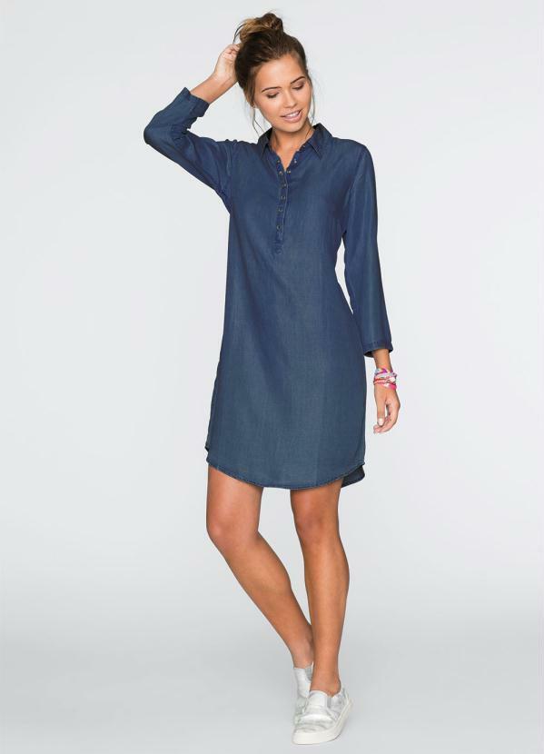 Chemise Jeans Azul