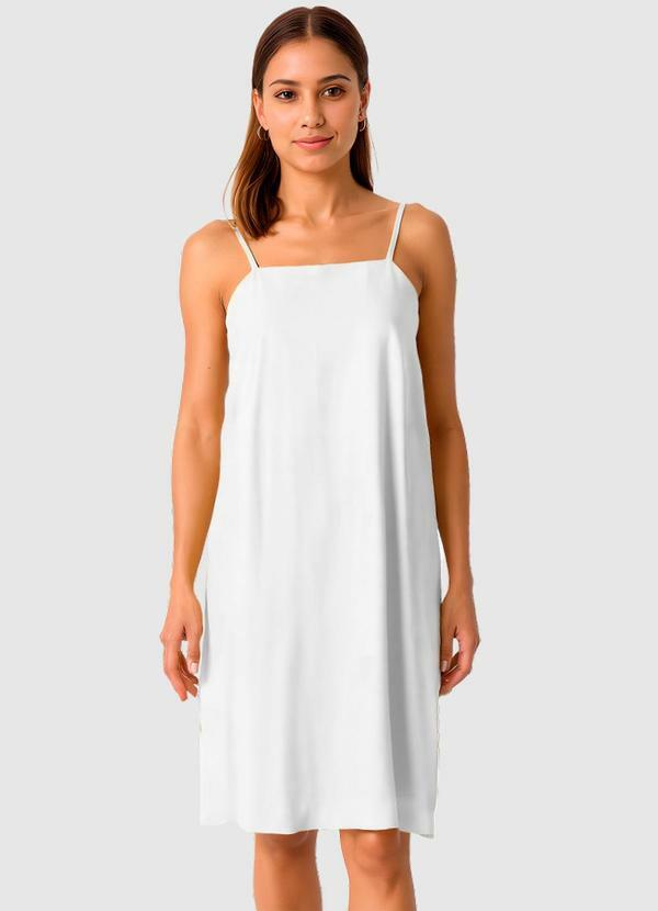 Vestido Amplo Curto Branco