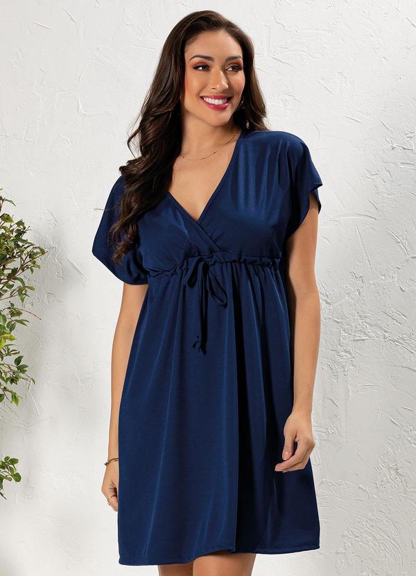 Vestido Azul em Malha