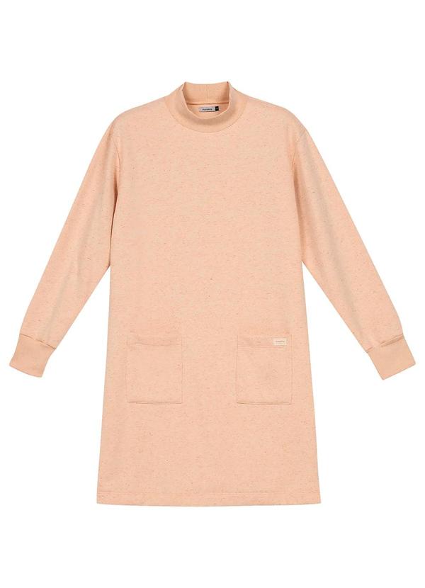 Vestido Comfy Moletom com Bolsos Laranja