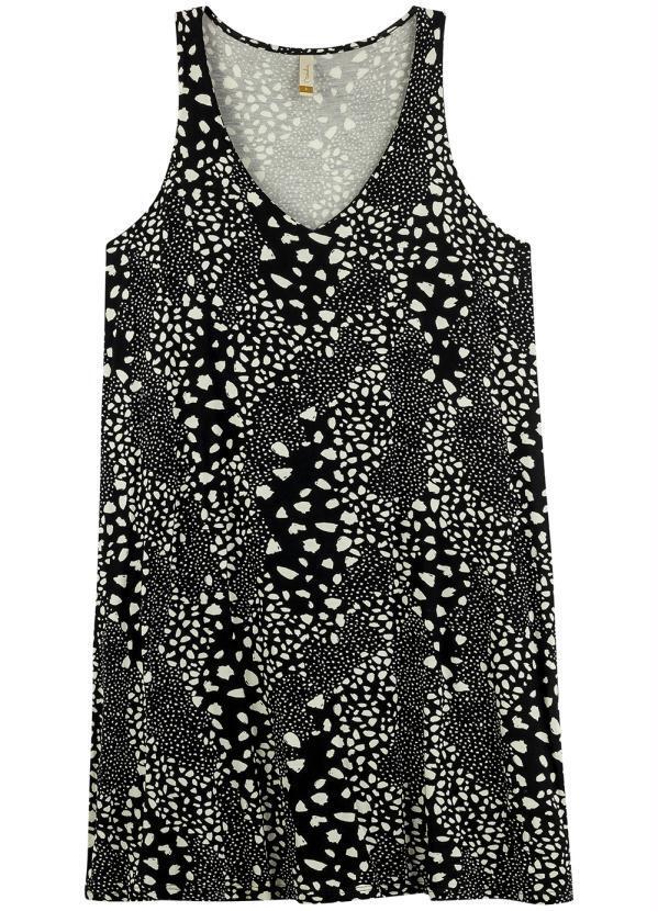 Vista 2 Vestido Criativo Casual Comfy Preto Marialícia Marialícia