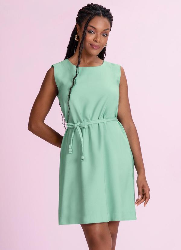 Vestido Curto Alfaiataria Verde