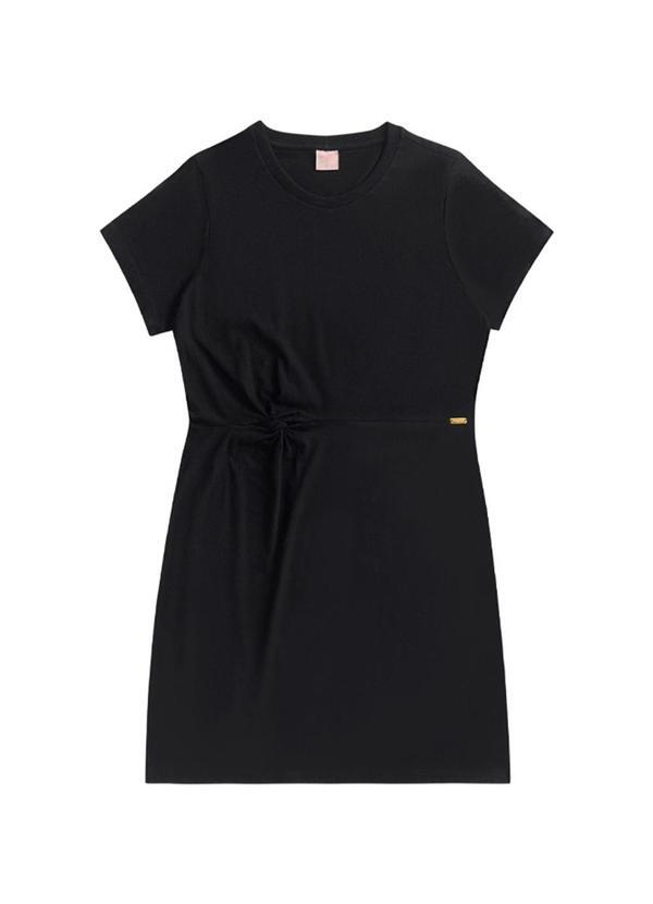 Vestido Curto C/No Preto