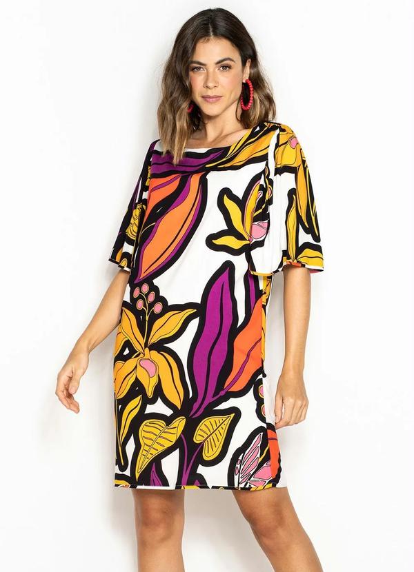Vestido Curto de Viscose Branco
