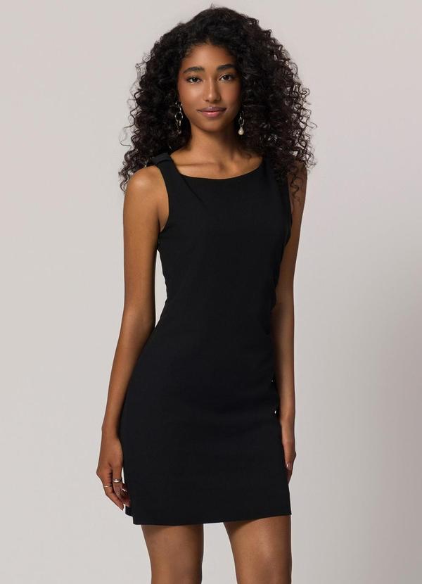 Vestido Curto em Alfaiataria Comfy Preto