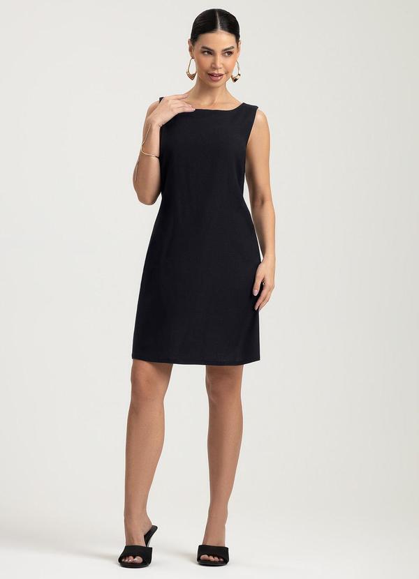 Vestido Curto em LinhoPreto