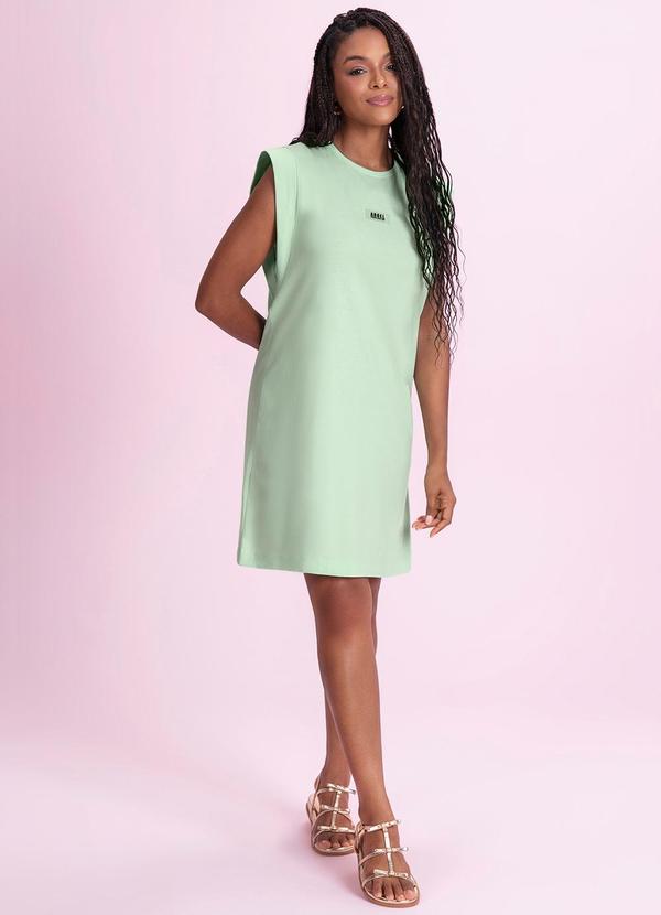 Vestido Curto em Meia Malha Verde
