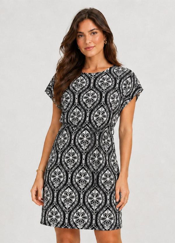 Vestido Curto em Visco Premiere Preto