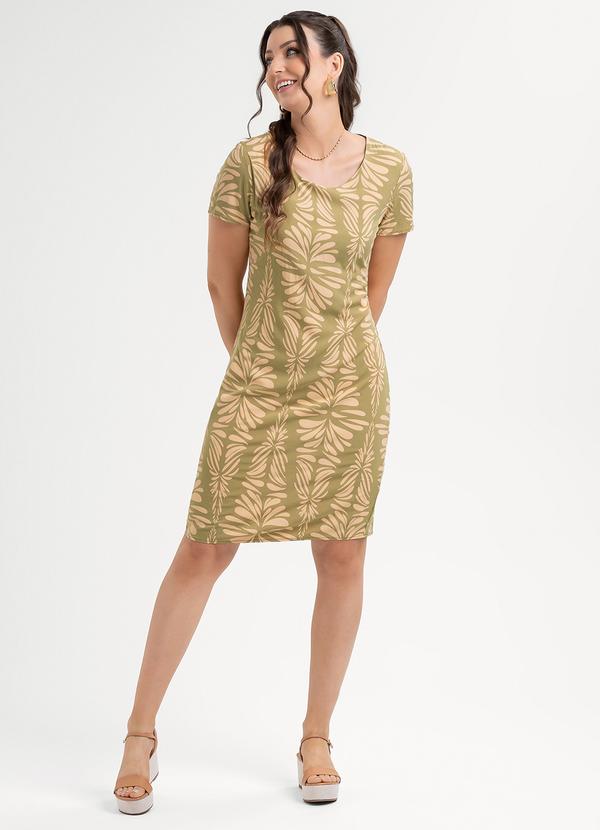 Vestido Curto em Viscose Marrom