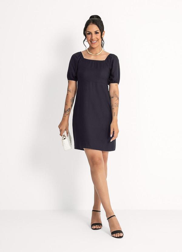 Vista 2 Vestido Curto em Viscose Preto Habana Habana