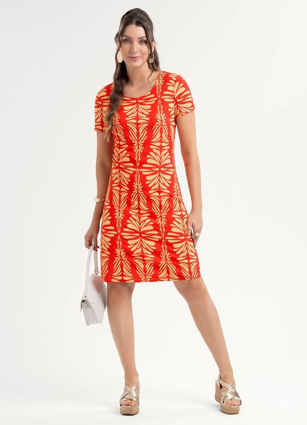 Vestido Curto em Viscose Vermelho
