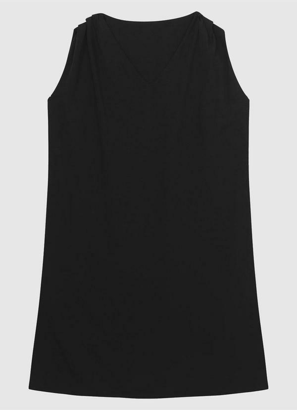 Vestido Curto Evasê Preto
