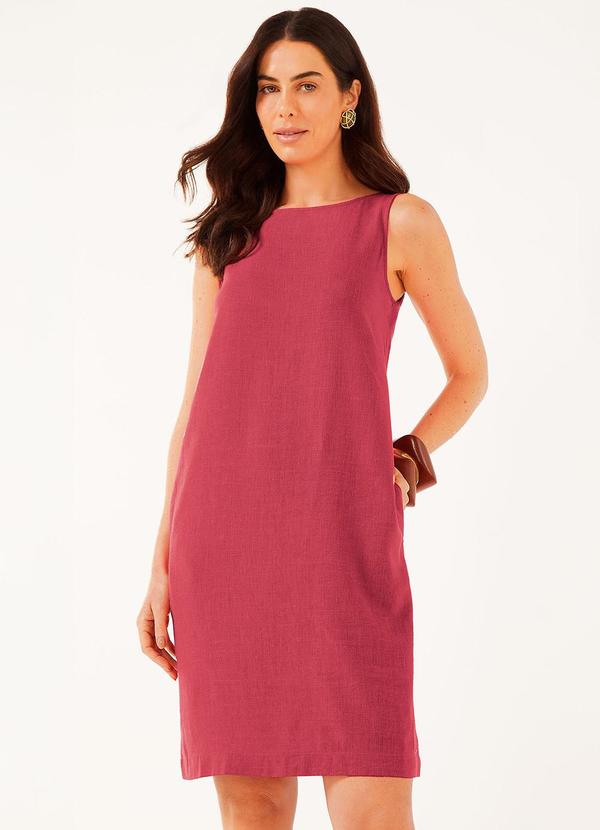 Vestido Curto Feminino Estampa Frontal Vermelho