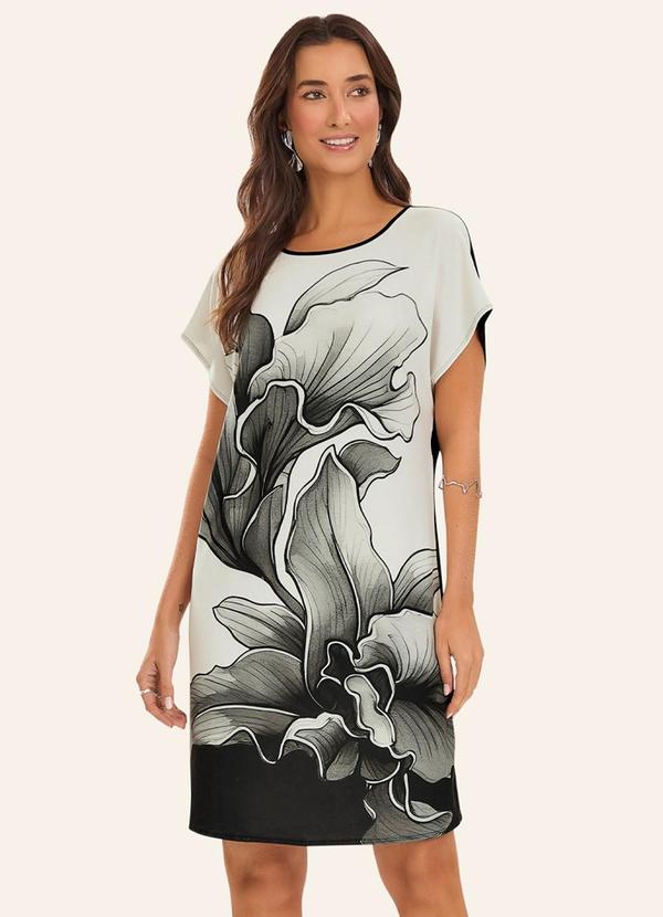 Vestido Curto Feminino Poly Flex Preto