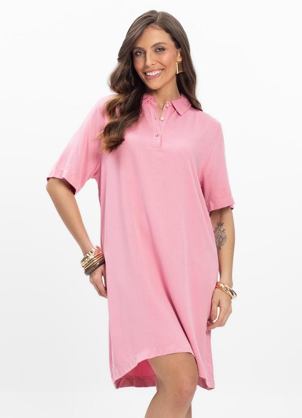 Vestido Curto Feminino Rosa