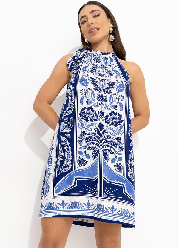 Vestido Curto Heloisa Azul