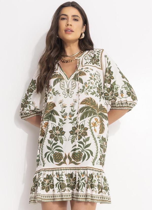 Vista 2 Vestido Curto Mari Off White FARM FARM
