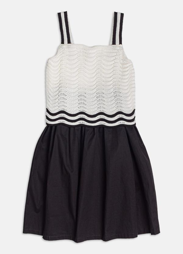 Vista 2 Vestido de Tricot Preto Authoria Authoria