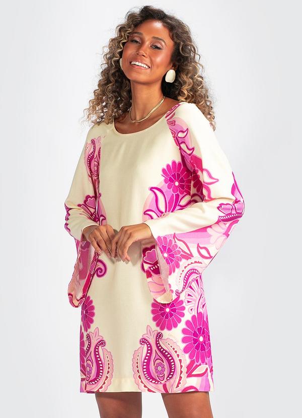 Vestido de Viscose Festival de Tucano Off White