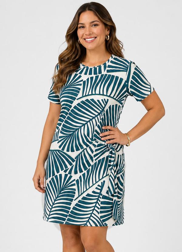 Vestido Feminino Amarração em Molde Bege