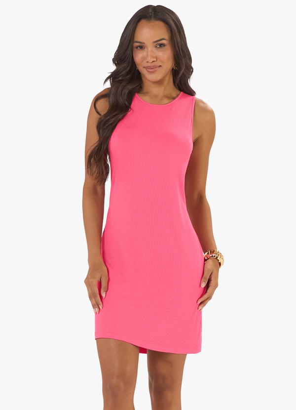 Vestido Feminino Curto Básico Ribana Rosa