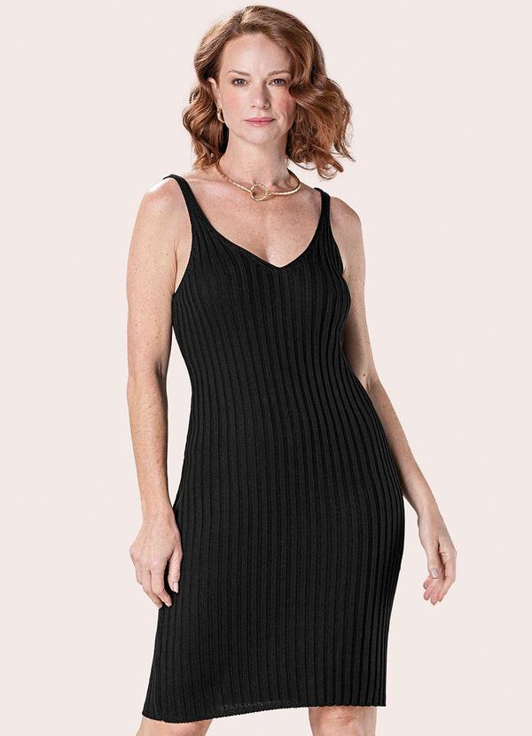 Vestido Feminino Curto Tricô Alças Marialícia Pre