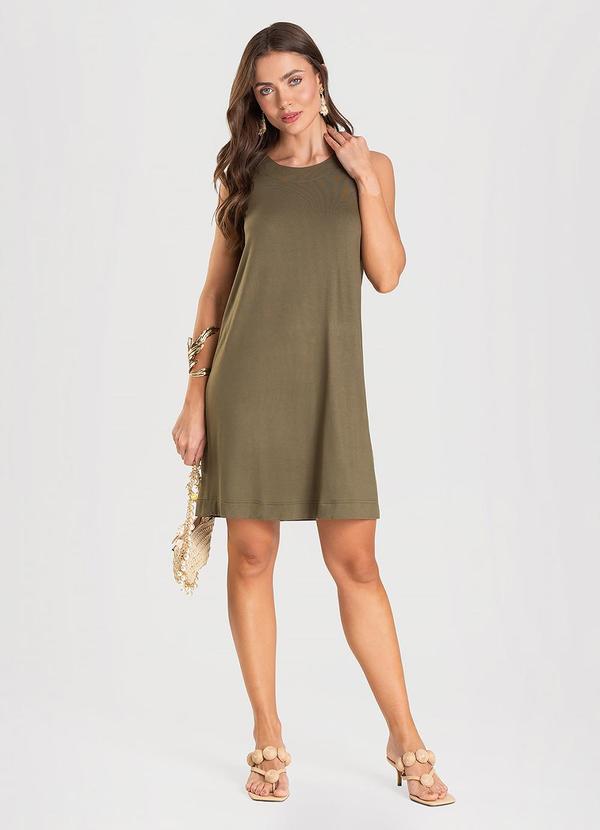 Vista 2 Vestido Feminino Curto Verde Dianna Dianna