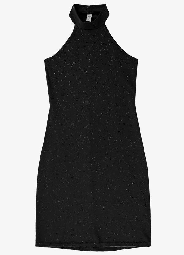 Vista 2 Vestido Feminino em Cotton Infinita Cor Preto INFINITA COR