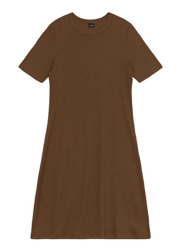 Vestido Feminino em Ribana Marrom