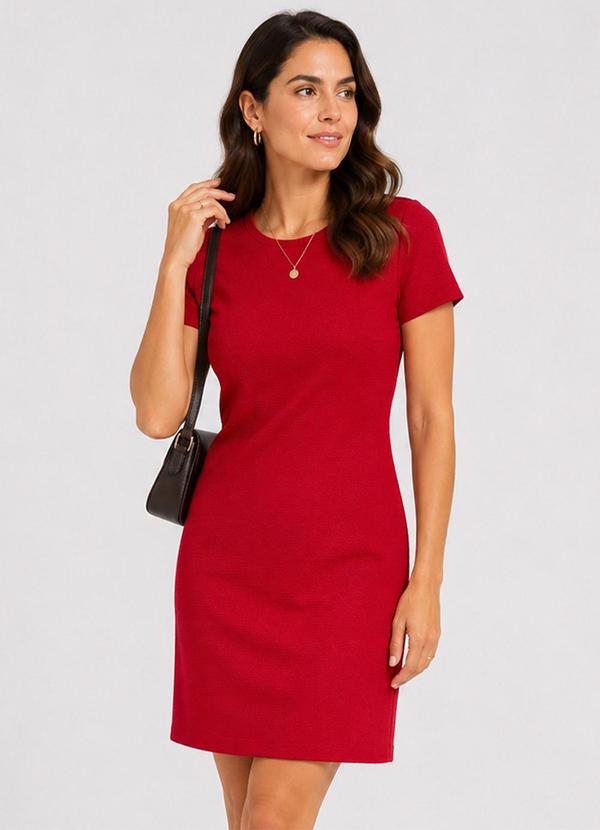 Vestido Feminino em Tecido Henera Vermelho