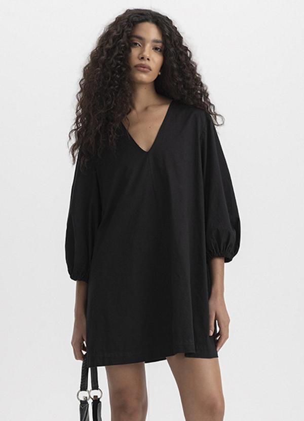 Vestido Feminino em Tricoline Madhi Preto