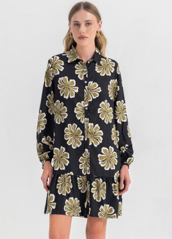 Vestido Feminino em Viscose Preto