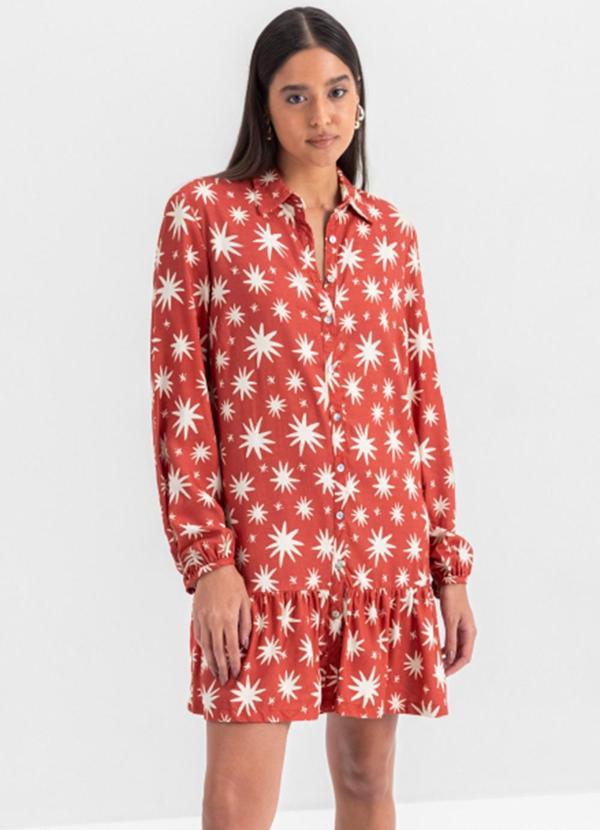 Vestido Feminino em Viscose Vermelho