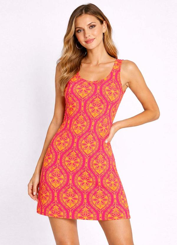 Vestido Feminino em Viscotorcion Rosa