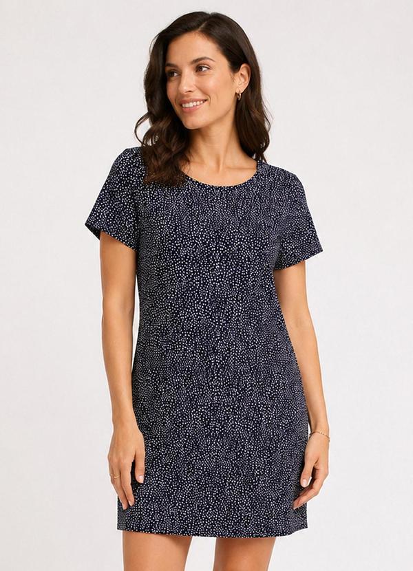 Vestido Feminino Estampado Azul