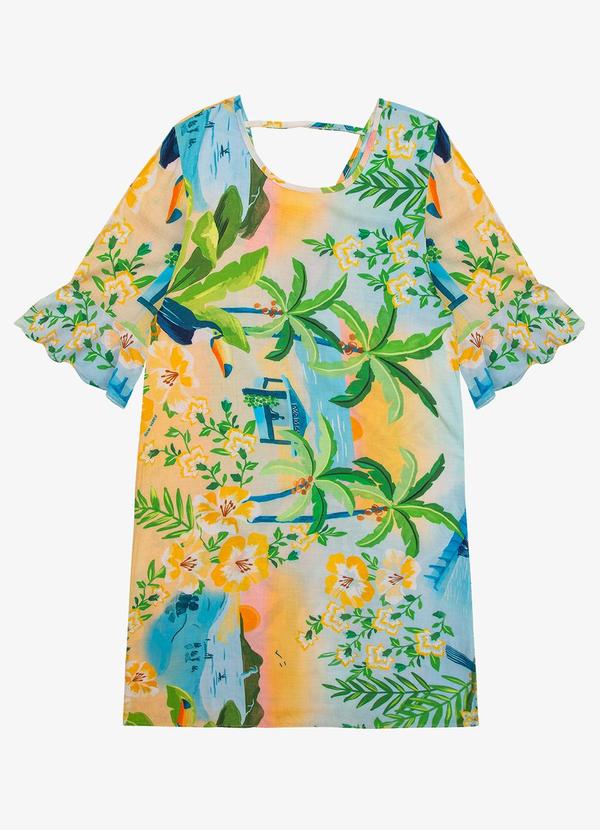Vestido Feminino Estampado Infinita Cor Rosa