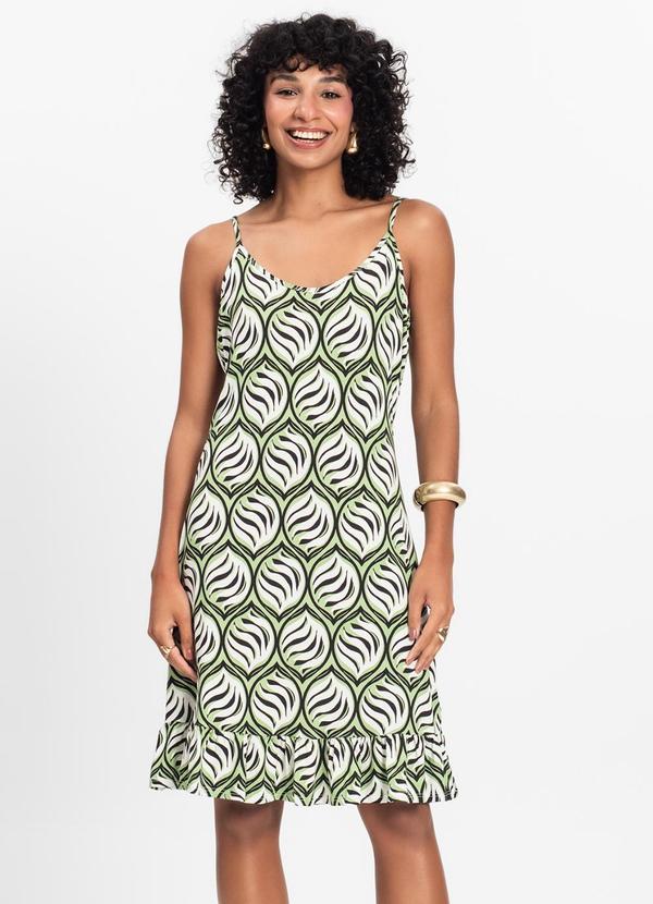 Vestido Feminino Estampado Verde
