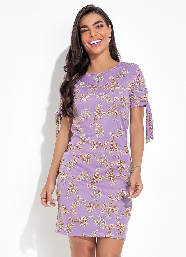 Vestido Floral Botânico em Malha