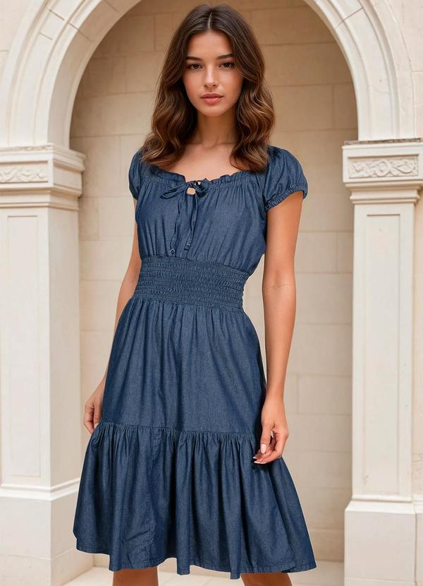 Vista 2 Vestido Jeans Azul bonprix bonprix